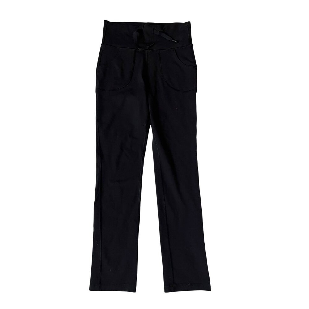 Lululemon Athletica Black High-Waisted Yoga Pants Women's Size 6 Athletic Wear
